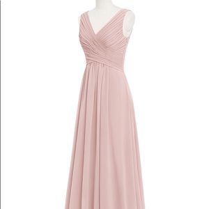 Azazie Flora dress in dusty rose